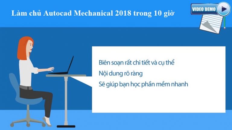 Khóa học làm chủ Autocad Mechanical 2018 trong 10 giờ