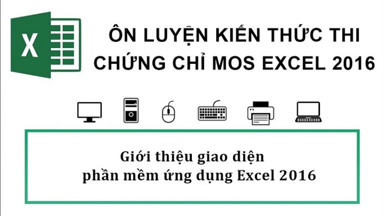 Ôn luyện kiến thức thi chứng chỉ MOS Excel 2016