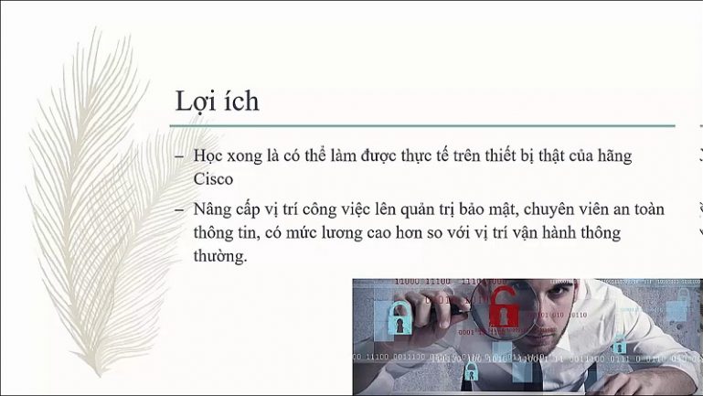 Khóa học kỹ thuật quản trị an ninh mạng quốc tế Cisco CCNA